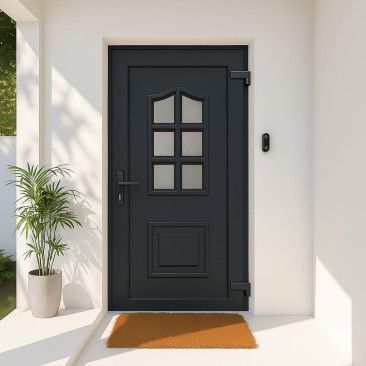 Porta de entrada em PVC...