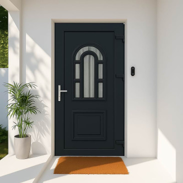Porta de entrada em PVC...