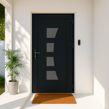 Porta de entrada em PVC...