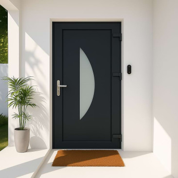 Porta de entrada em PVC...