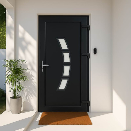 Porta de entrada em PVC STARTER REIMS Padrão 2150 x 900 mm