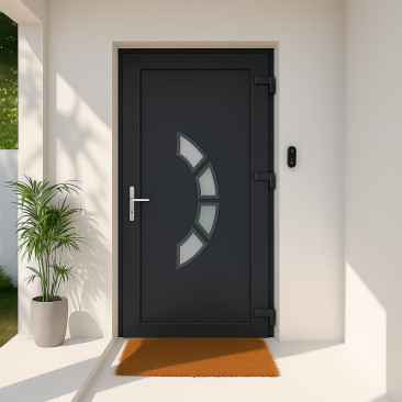 Porta de entrada em PVC...