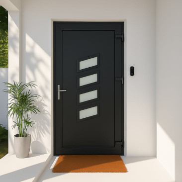 Porta de entrada em PVC...