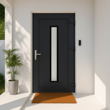 Porta de entrada em PVC...