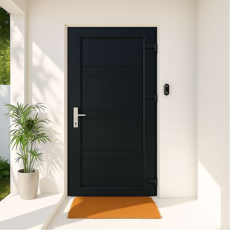 Porta de entrada em PVC STARTER BAYONNE Padrão 2150 x 900 mm