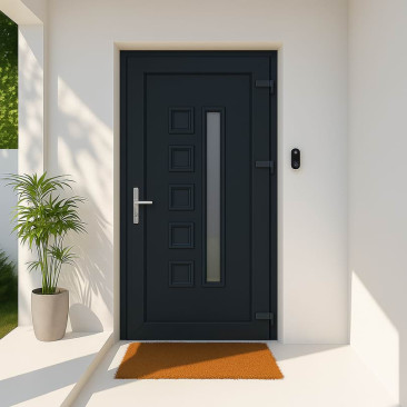 Porta de entrada em PVC...