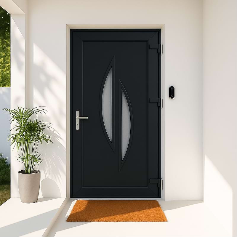 Porta de entrada em PVC STARTER MULHOUSE à Medida