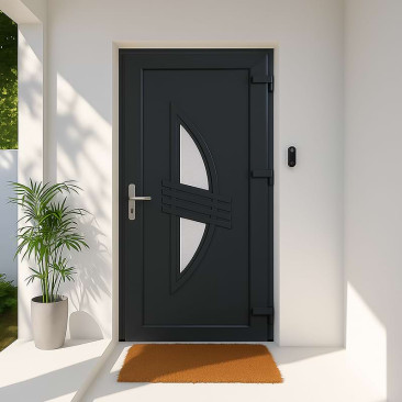 Porta de entrada em PVC...