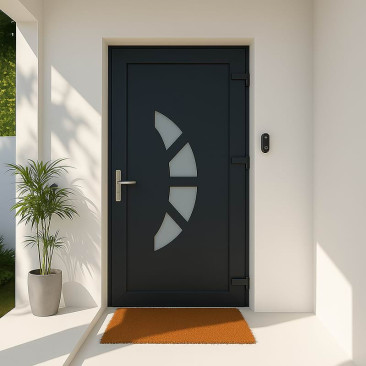 Porta de entrada em PVC...