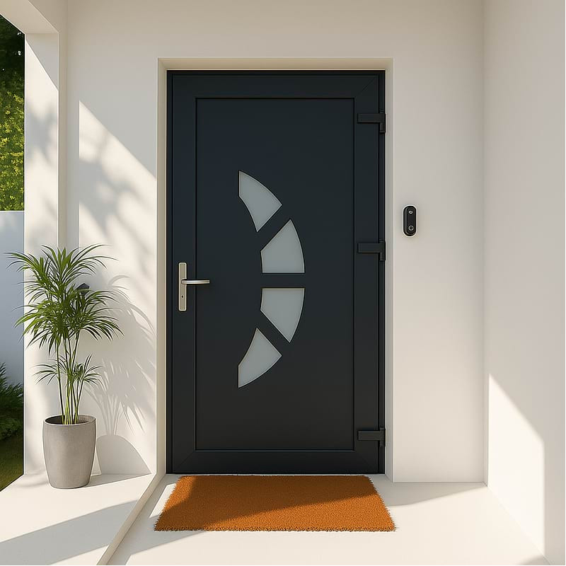 Porta de entrada em PVC STARTER TARBES à Medida