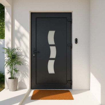 Porta de entrada em PVC...