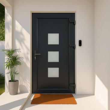 Porta de entrada em PVC...