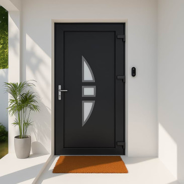 Porta de entrada em PVC...