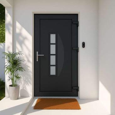 Porta de entrada em PVC...