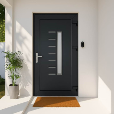 Porta de entrada em PVC...