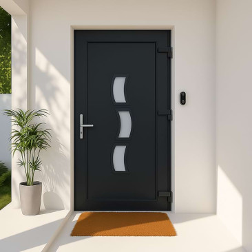 Porta de entrada em PVC...
