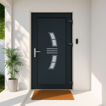 Porta de entrada em PVC...