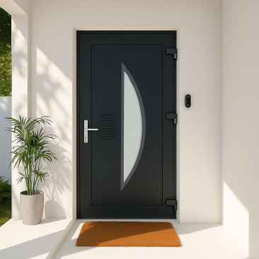 Porta de entrada em PVC...