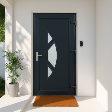 Porta de entrada em PVC...