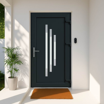 Porta de entrada em PVC...