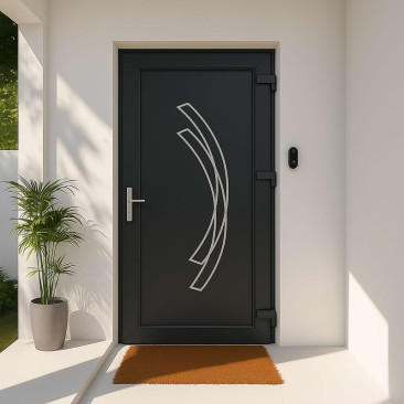 Porta de entrada em PVC...