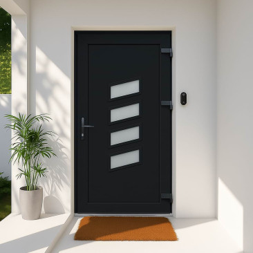 Porta de entrada em PVC...