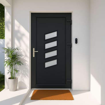 Porta de entrada em PVC...