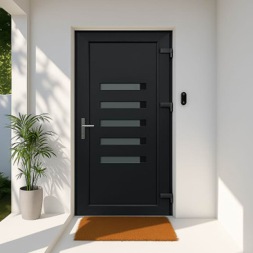 Porta de entrada em PVC...