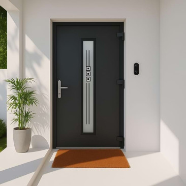 Porta de entrada em PVC...