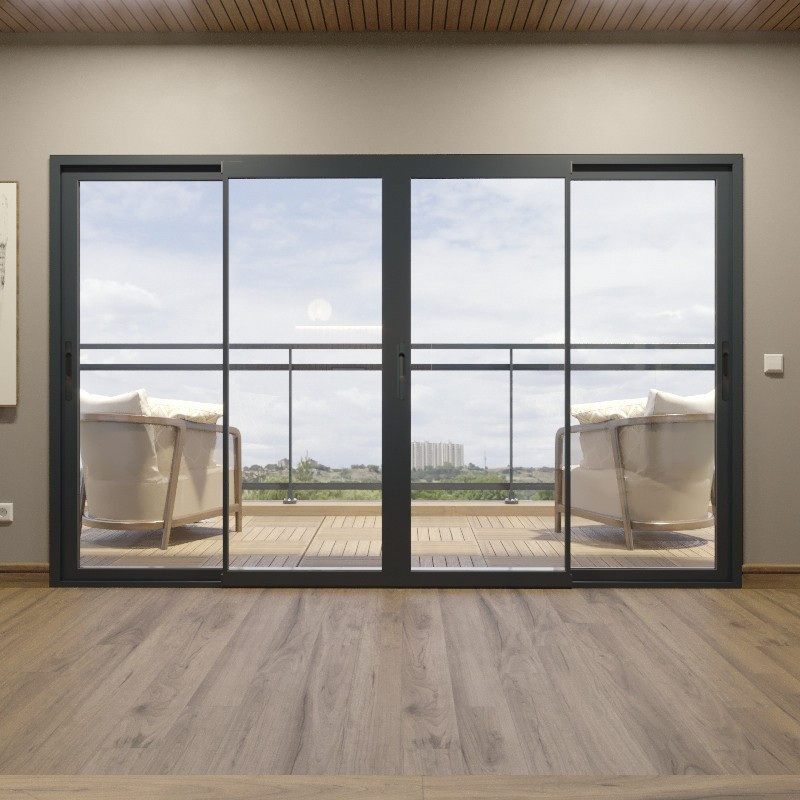 Porta-janela de correr STARTER PVC 4 folhas feita sob medida