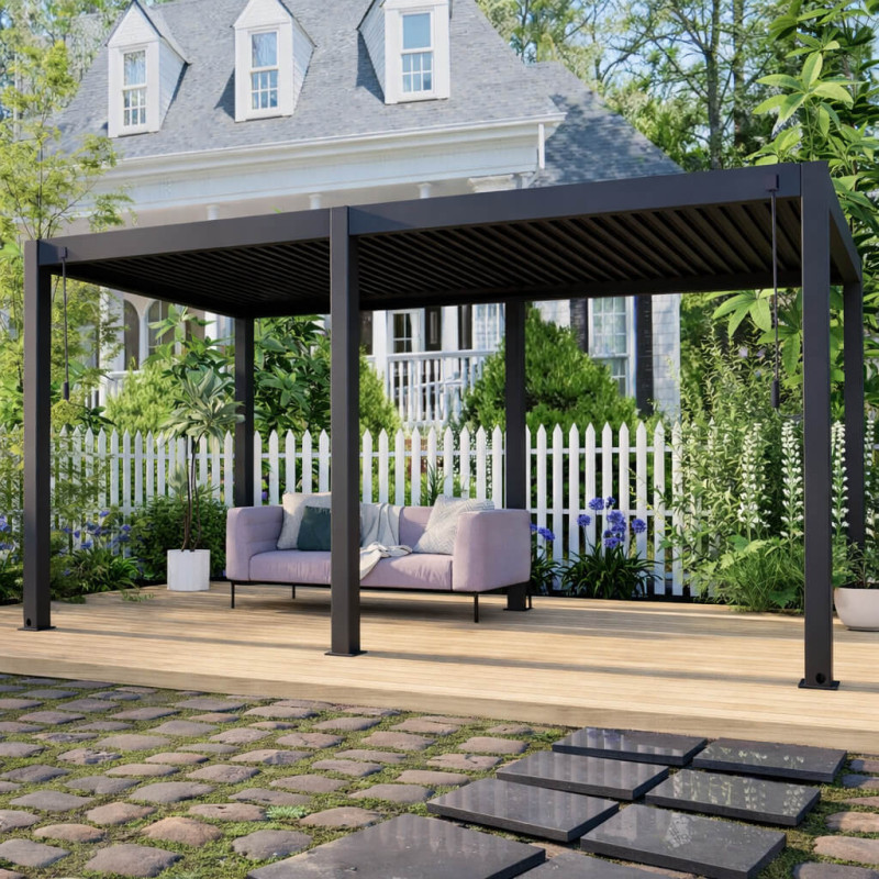Pergola Bioclimática Autoportante  Manual STARTER Padrão  3x6m