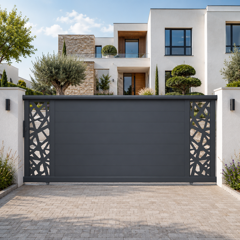Portão Parme aluminium Coulissant Sur Mesure