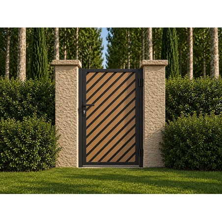 Portillon NATURAIME Bouleaux Aluminium Sur Mesure