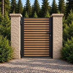 Portillon NATURAIME Sapins Aluminium Sur Mesure
