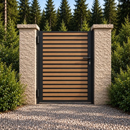 Portillon NATURAIME Sapins Aluminium Sur Mesure
