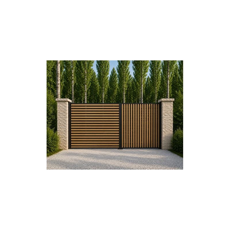 Portail NATURAIME Peupliers Battant Sur Mesure