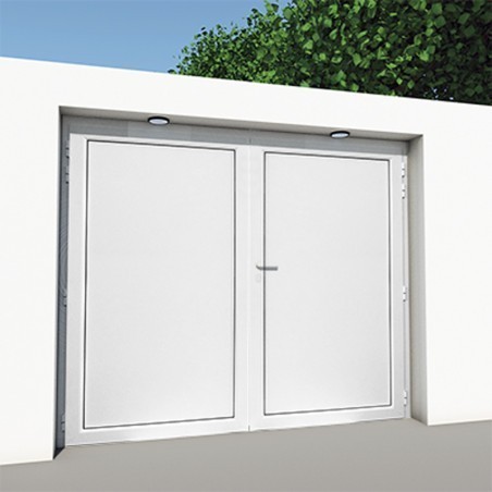 Porta de Garagem em Alumínio Batente SUPER PREÇO Standard Branco ou Cinzento