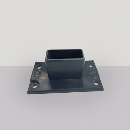 Sapata de Chão em Alumínio para Montante de 120x64 mm