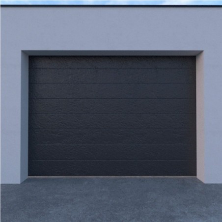 Porta de Garagem Seccionada à Medida 1 Monocanal Texturado com Mola de Torção
