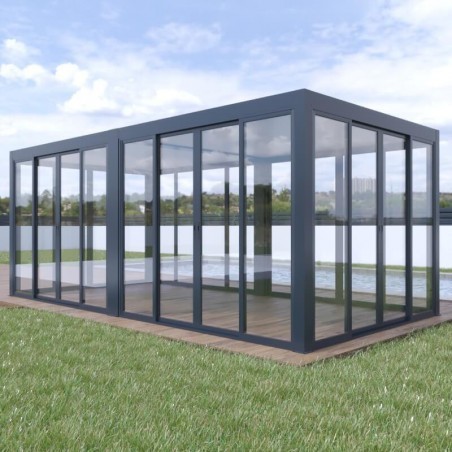 Fecho de Pérgola Telhado Plano 6x3 M