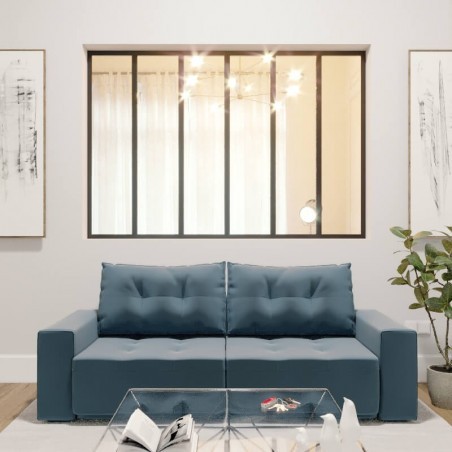 Conjunto de 6 Divisórias Fixas de Vidro em Aluminio Tipo Atelier