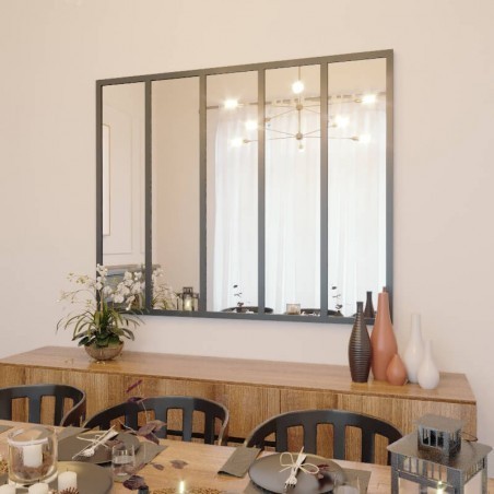 Conjunto de 5 Divisórias Fixas Espelhadas em Aluminio Tipo Atelier