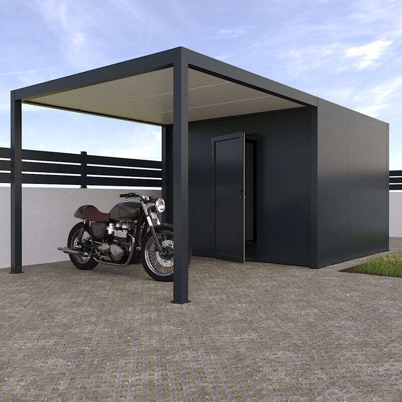 Carport + Módulo de Abrigo de Jardim