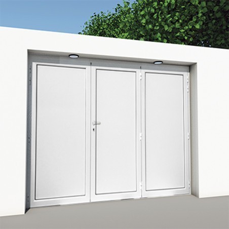 Porta de Garagem Alumínio Batente 3 Folhas Standard 2400 x 2000 mm