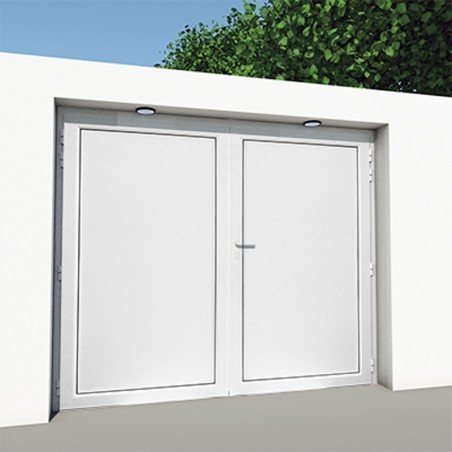 Porta de Garagem Alumínio Batente 2 Folhas Standard 2400 x 2000 mm