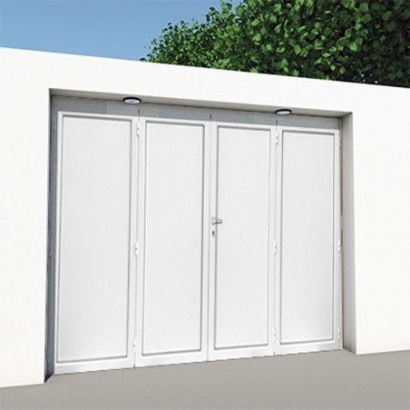 Porta de Garagem Alumínio Batente 4 Folhas Standard 2400 x 2000 mm