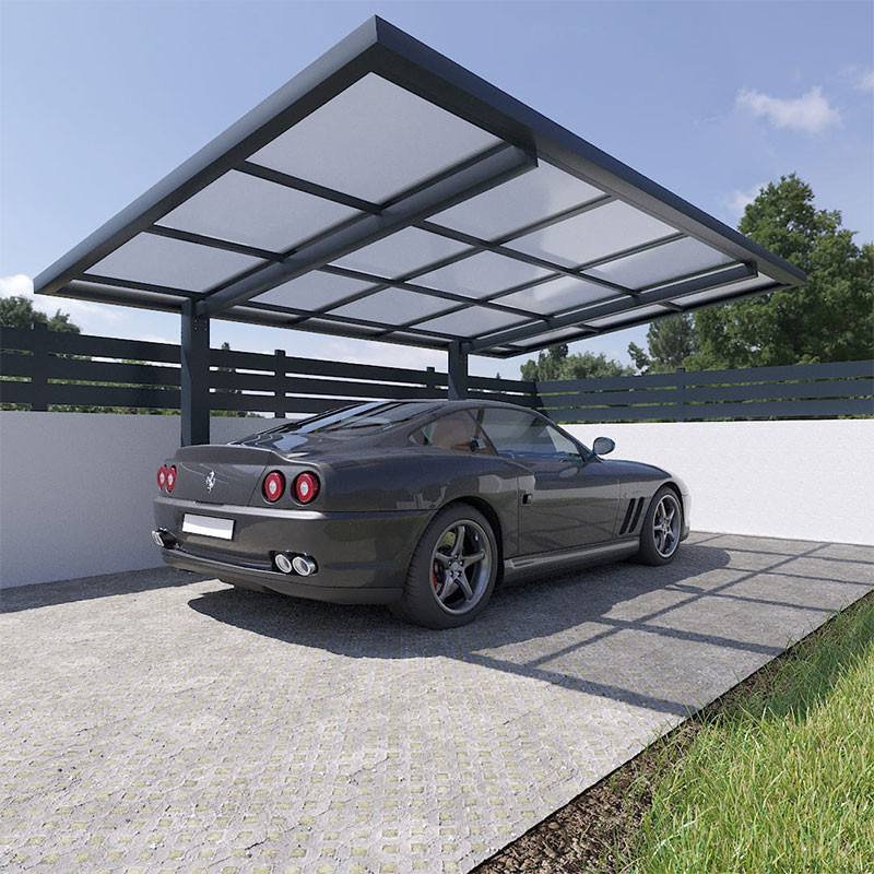 Alumínio Contemporâneo Carport 2 Pólos 5000 x 3000 mm