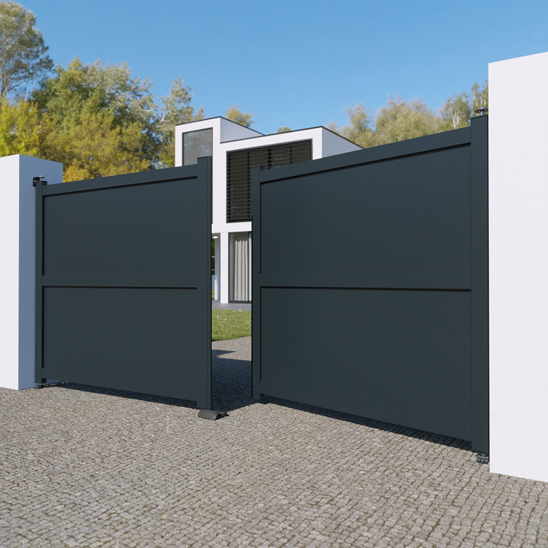 Atlanta Gate Flap Standard Height 1800 mm Cinza 