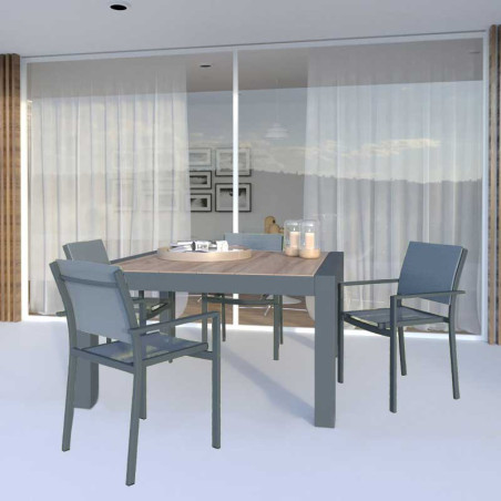 Mesa Grande Gustoso 1400 x 1400 x 760 mm, Peças Cerâmicas 200 mm