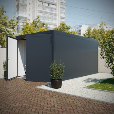 Garagem 5 x 3m Telhado Plano